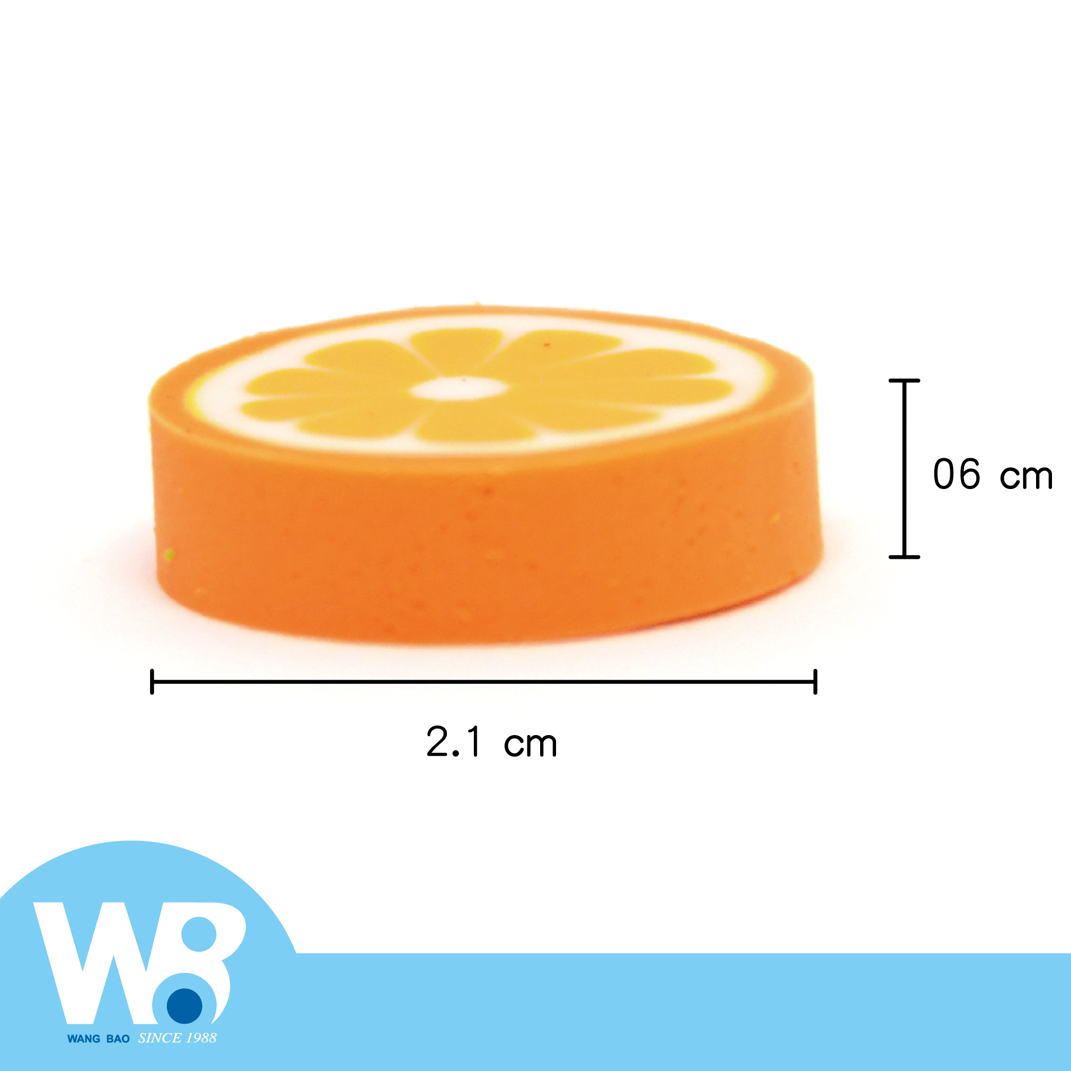 OEM-迷你造型水果橡皮擦-橘子